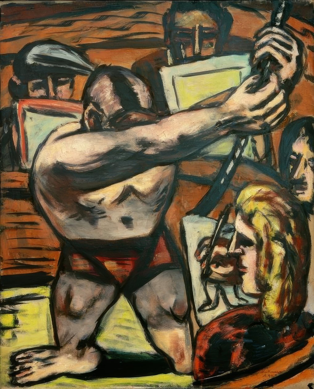 Akademie II av Max Beckmann