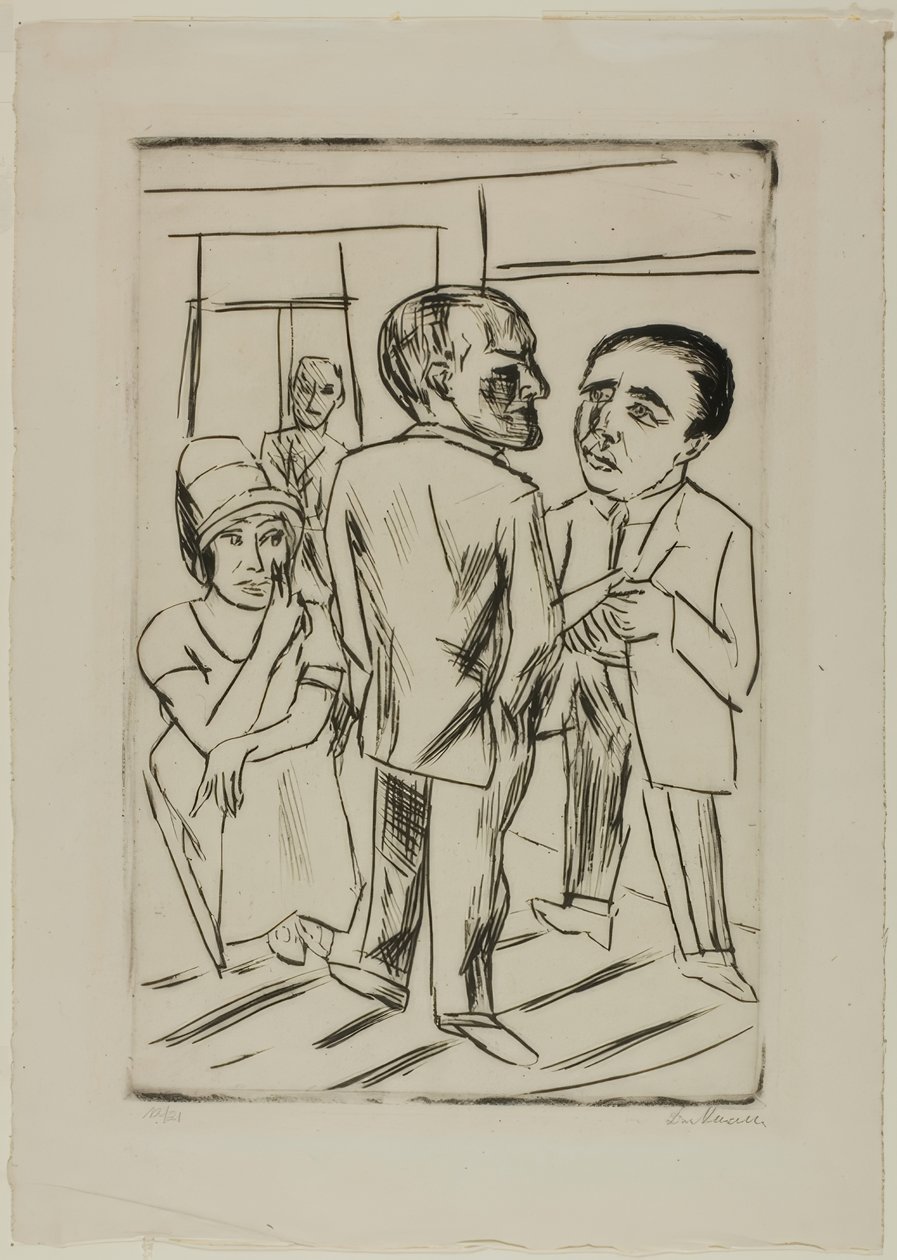 På hotellet (The Dollar) av Max Beckmann