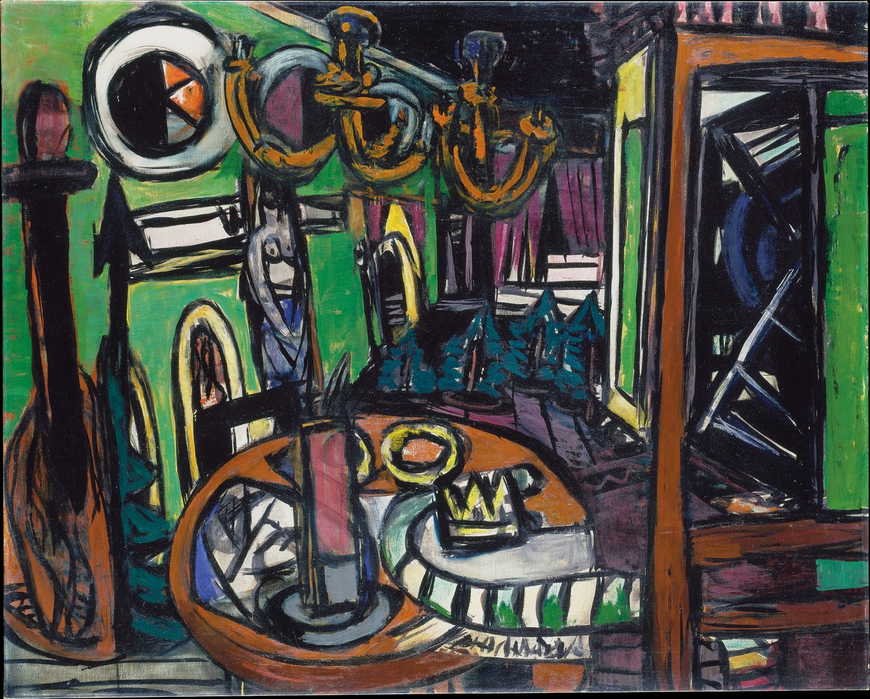 Bak scenen av Max Beckmann