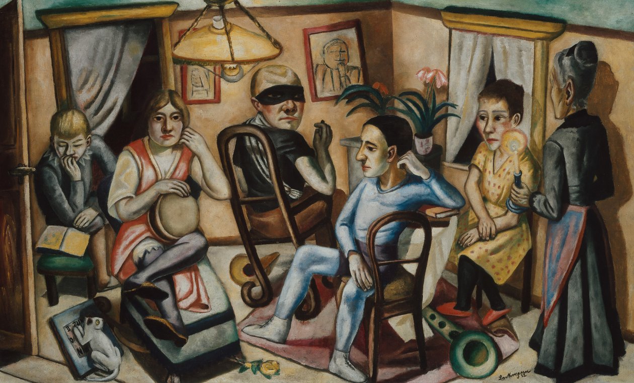Før maskeballet, 1922. av Max Beckmann