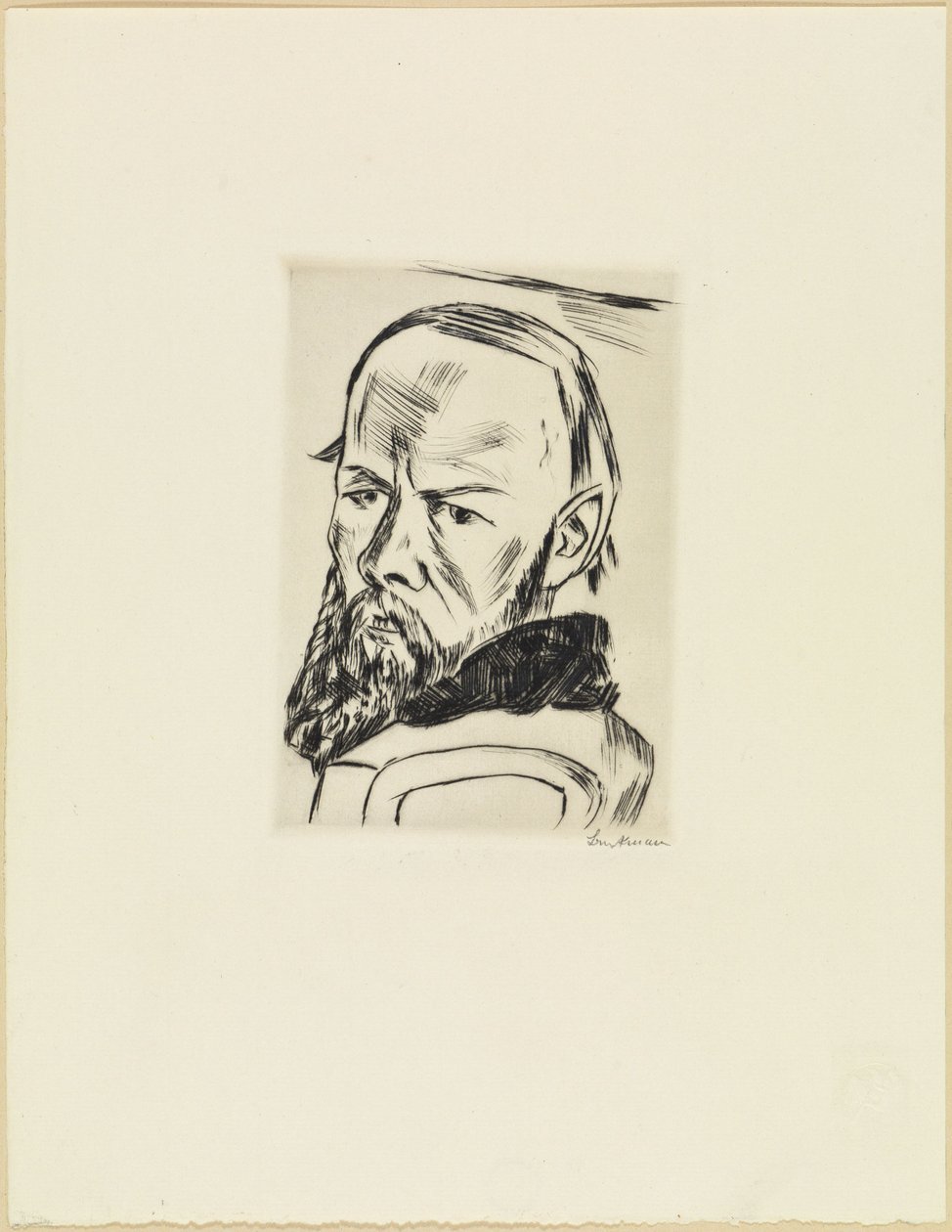 Portrett av Dostojevskij av Max Beckmann