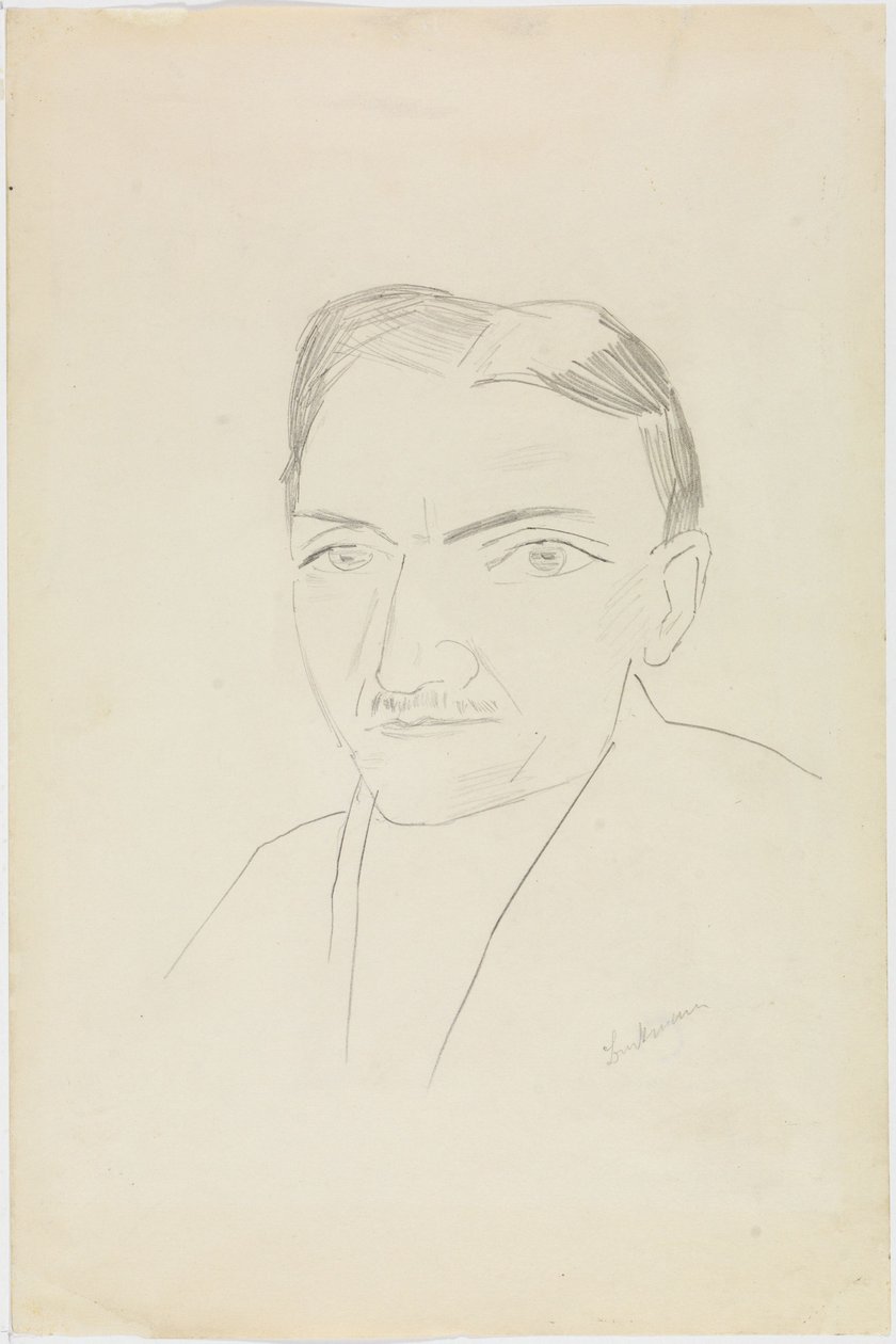 Portrett av Fritz Wichert av Max Beckmann