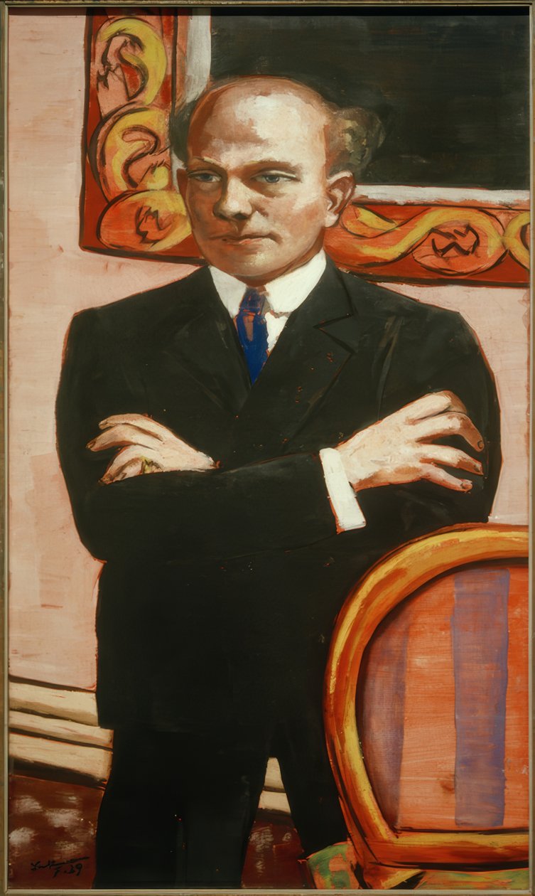 Portrett av Gottlieb Friedrich Reber av Max Beckmann