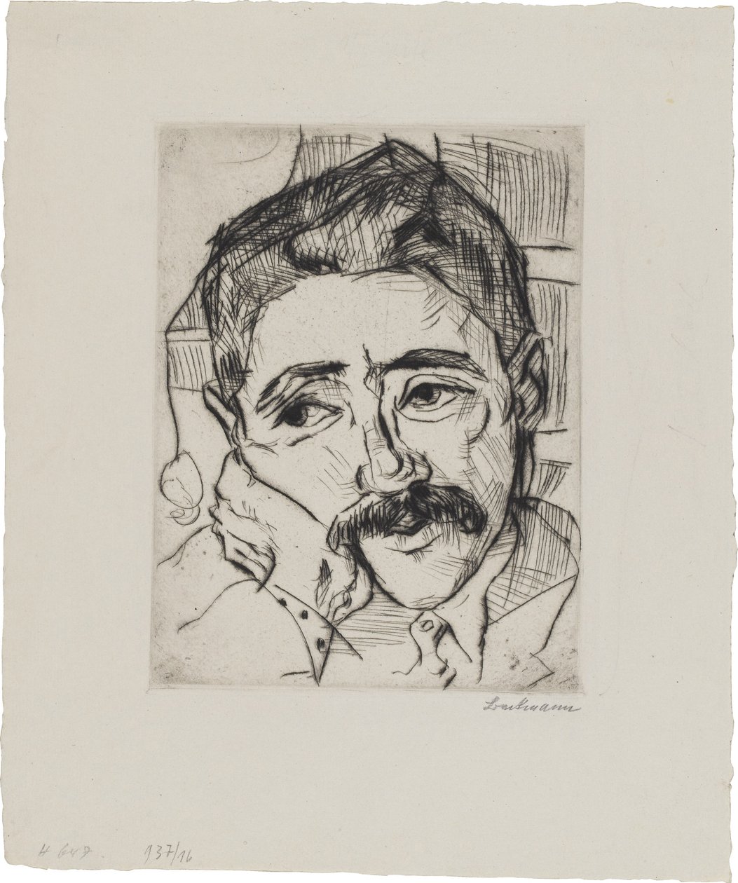 Portrett av Walter Carl (1884-1956) av Max Beckmann