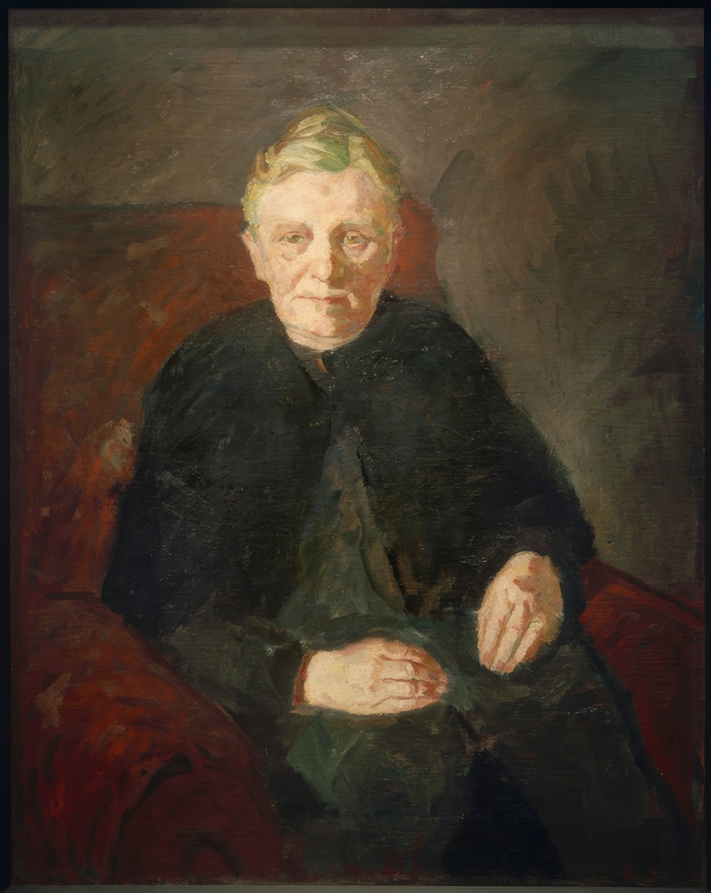Portrett av moren av Max Beckmann