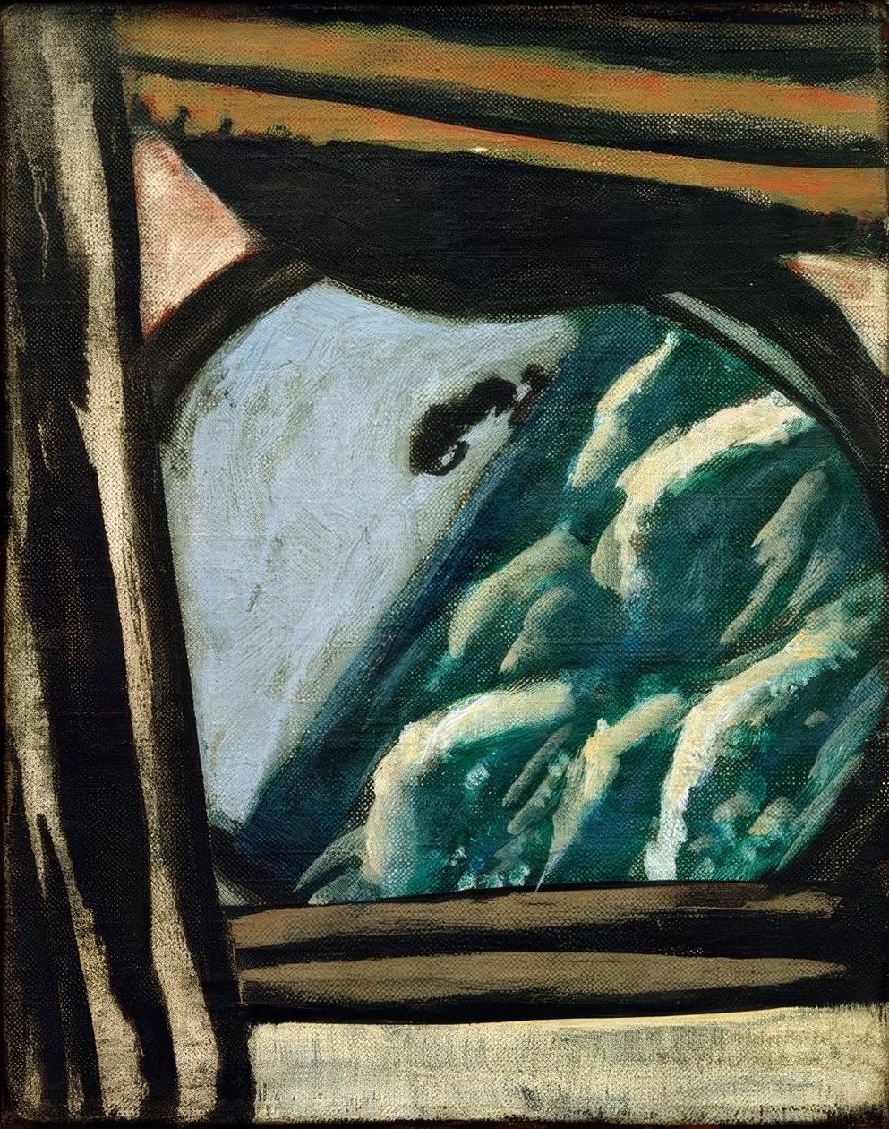 Utsikt fra skipets luke av Max Beckmann