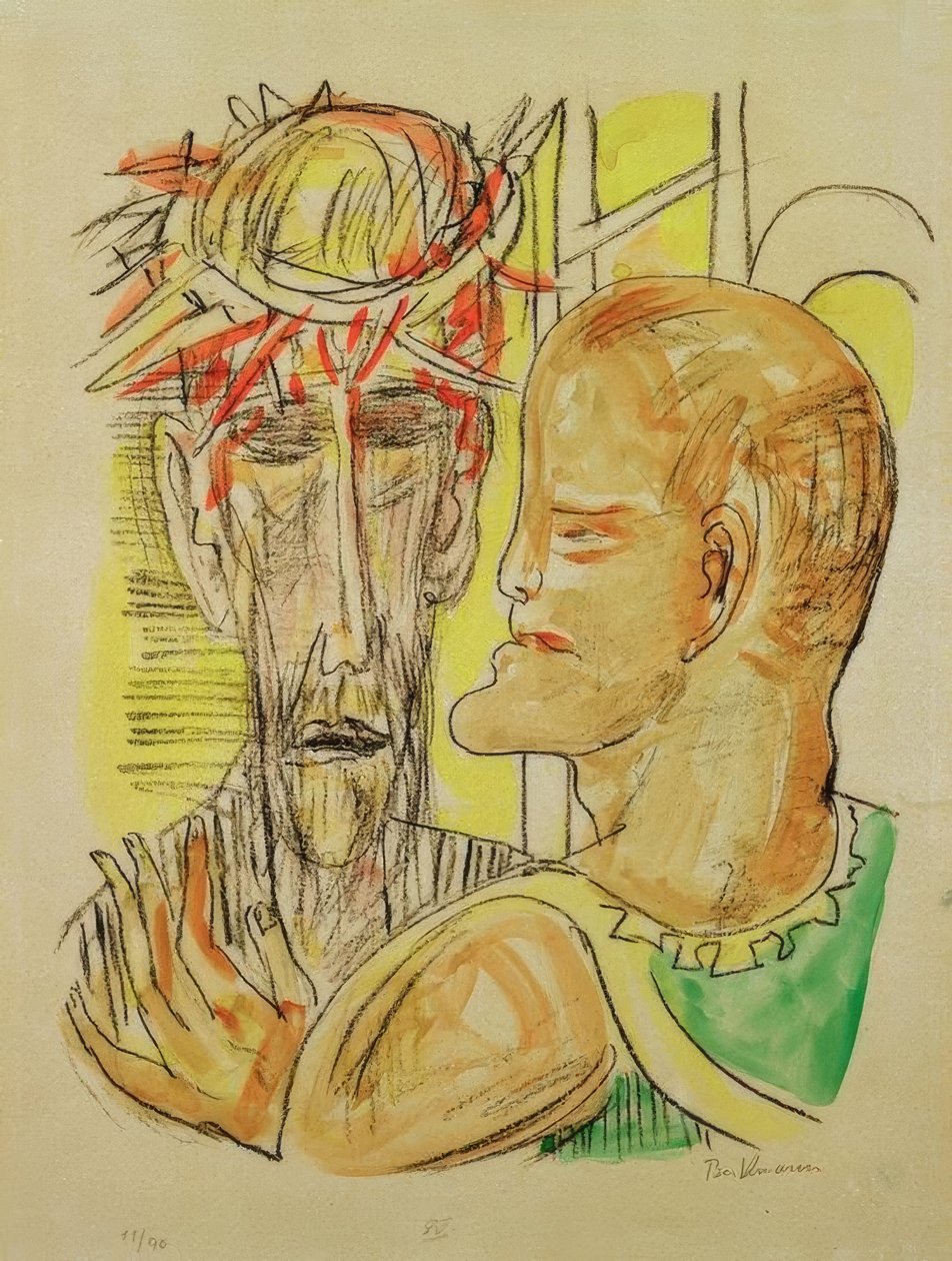 Kristus og Pilatus av Max Beckmann