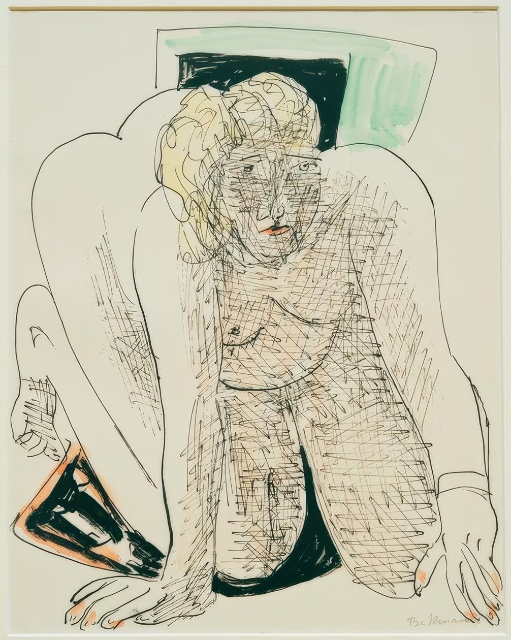 Krypende kvinne av Max Beckmann