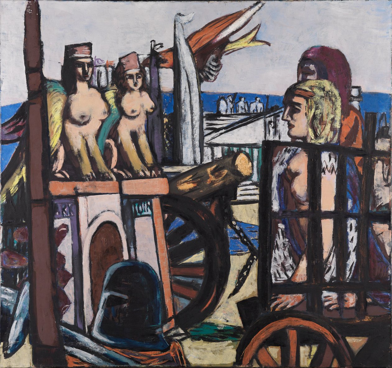 Borttransporten av sfinksene av Max Beckmann