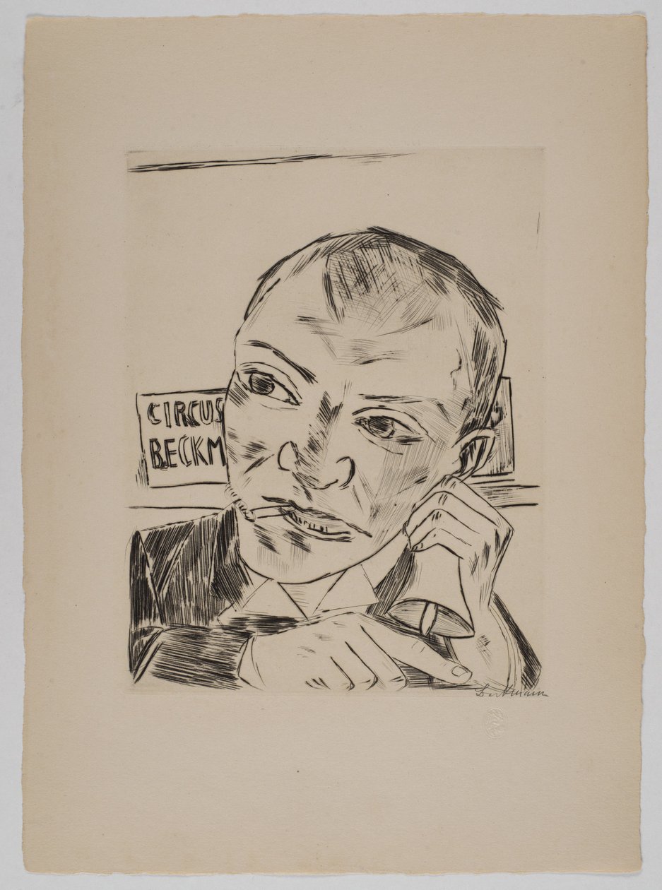 Utroperen (Selvportrett) av Max Beckmann
