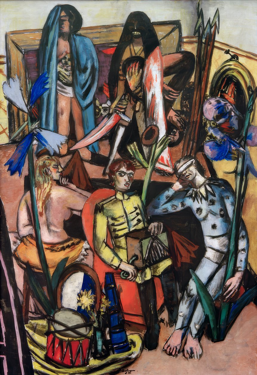 Der Leiermann (Das Lebenslied) av Max Beckmann
