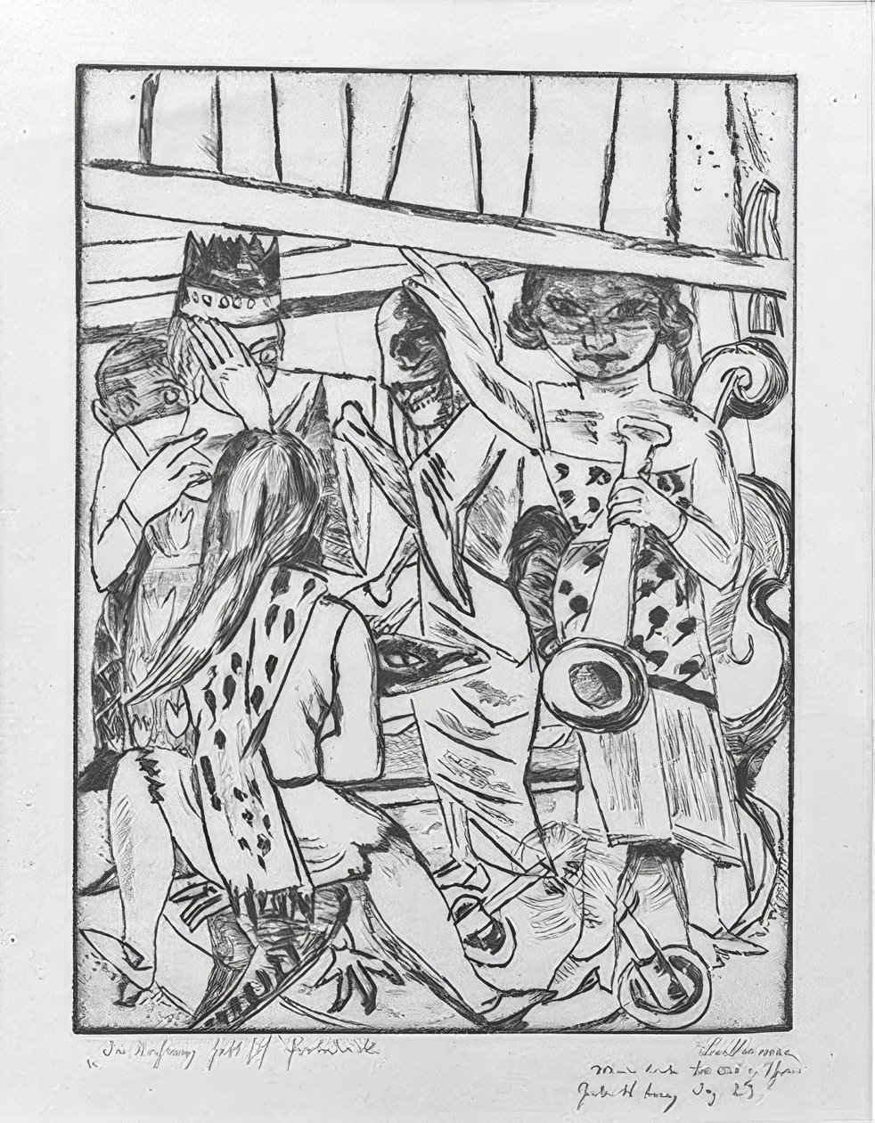 Gardinen går opp av Max Beckmann