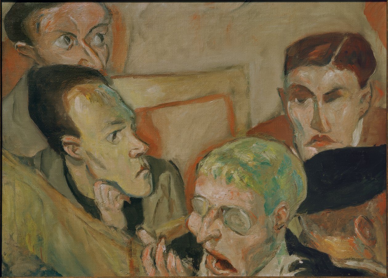 De tiltalte av Max Beckmann