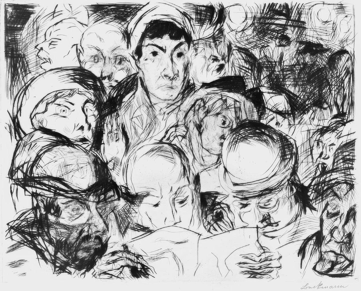 Krigserklæringen av Max Beckmann