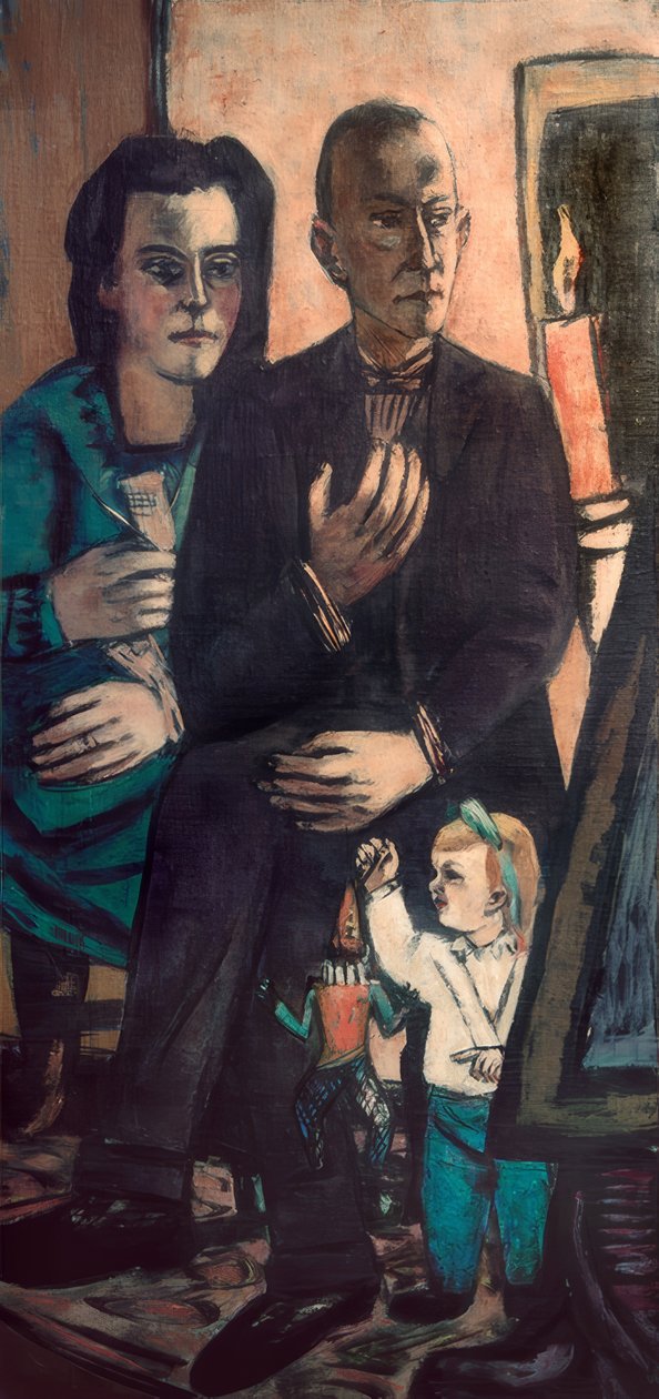 Familieportrett Lütjens av Max Beckmann