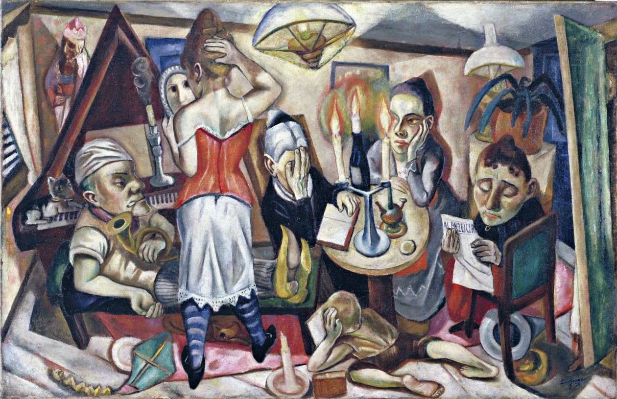 Familie portrett av Max Beckmann
