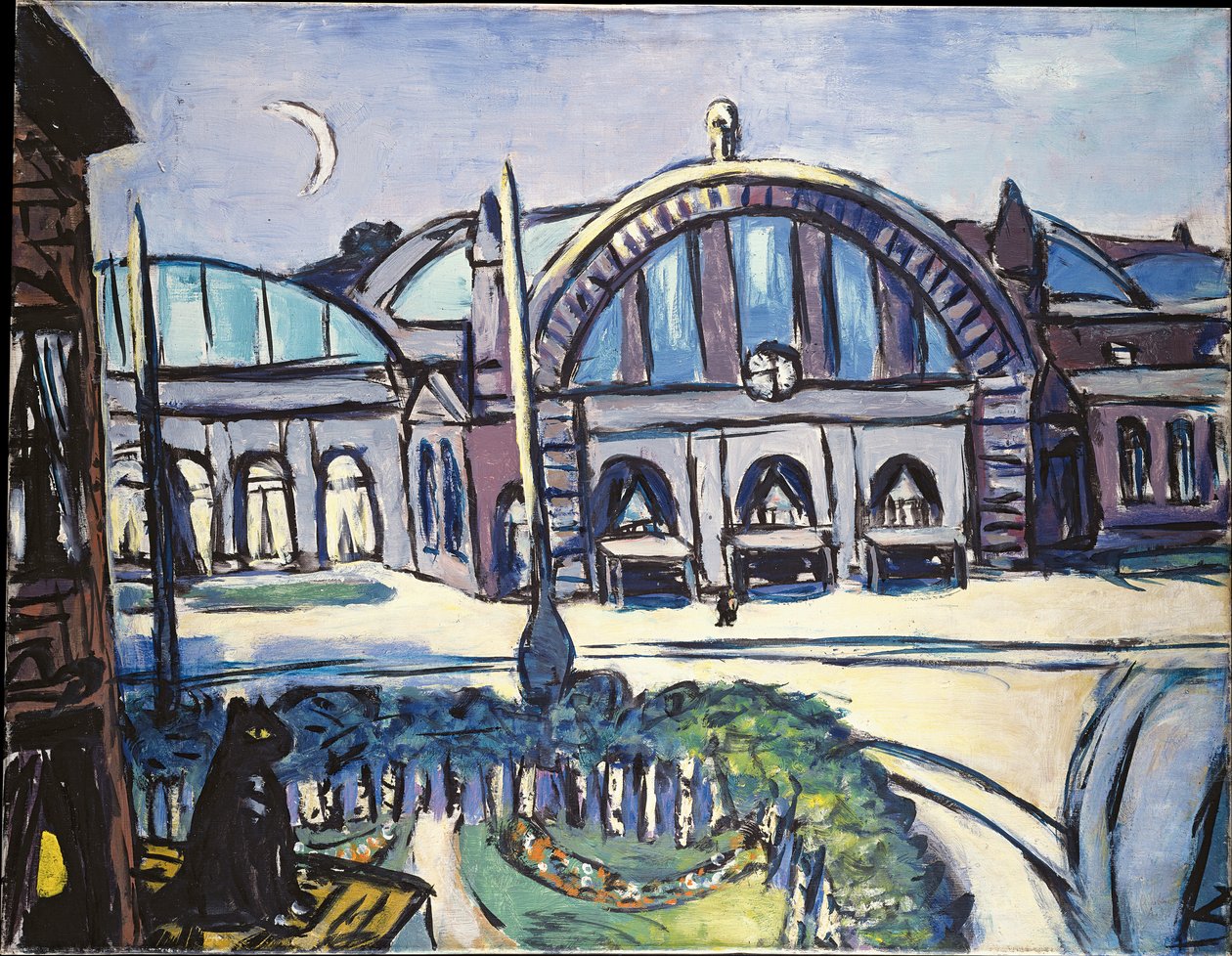 Frankfurt sentralstasjon av Max Beckmann