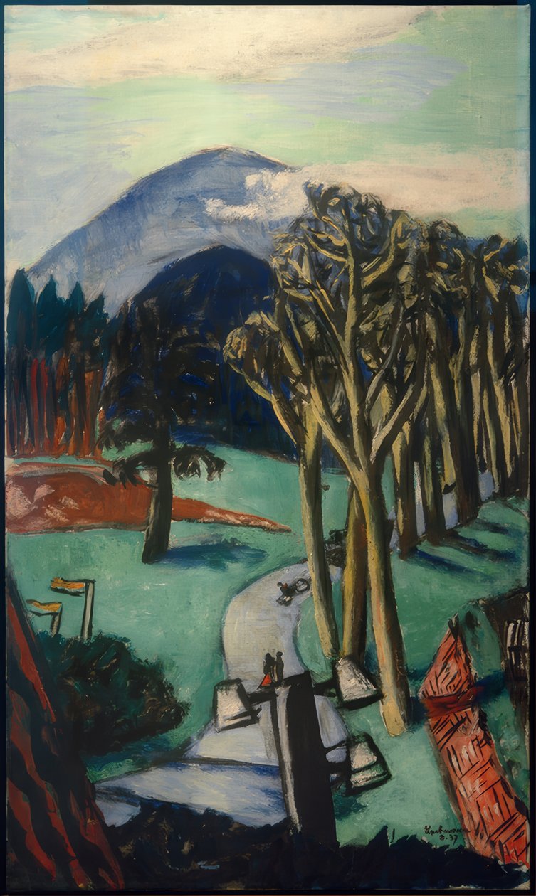 Baden-Baden golfbane av Max Beckmann