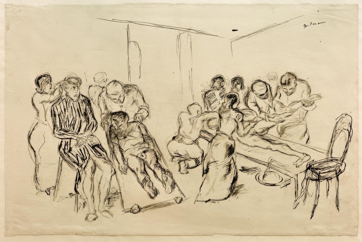 Stor operasjonsstue av Max Beckmann