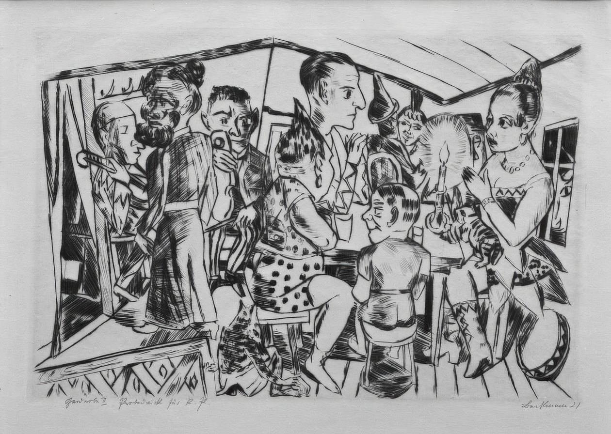 Bak scenen av Max Beckmann