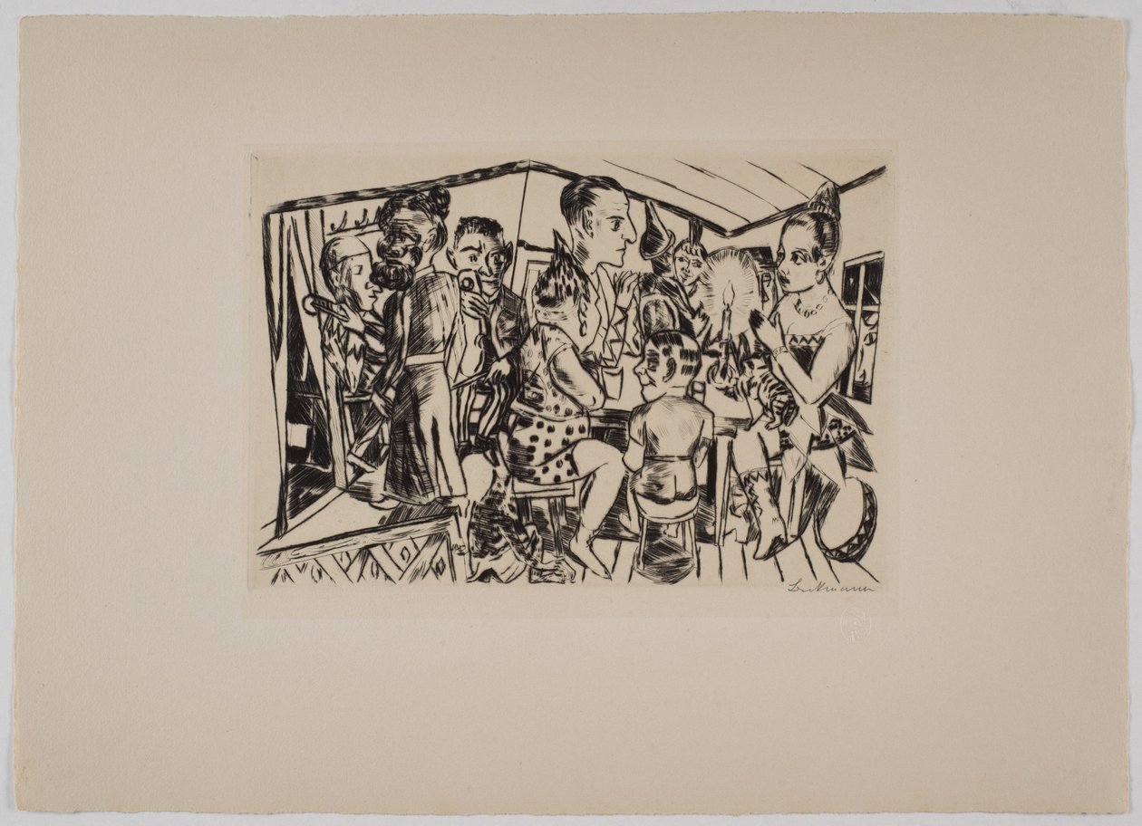 Bak kulissene av Max Beckmann