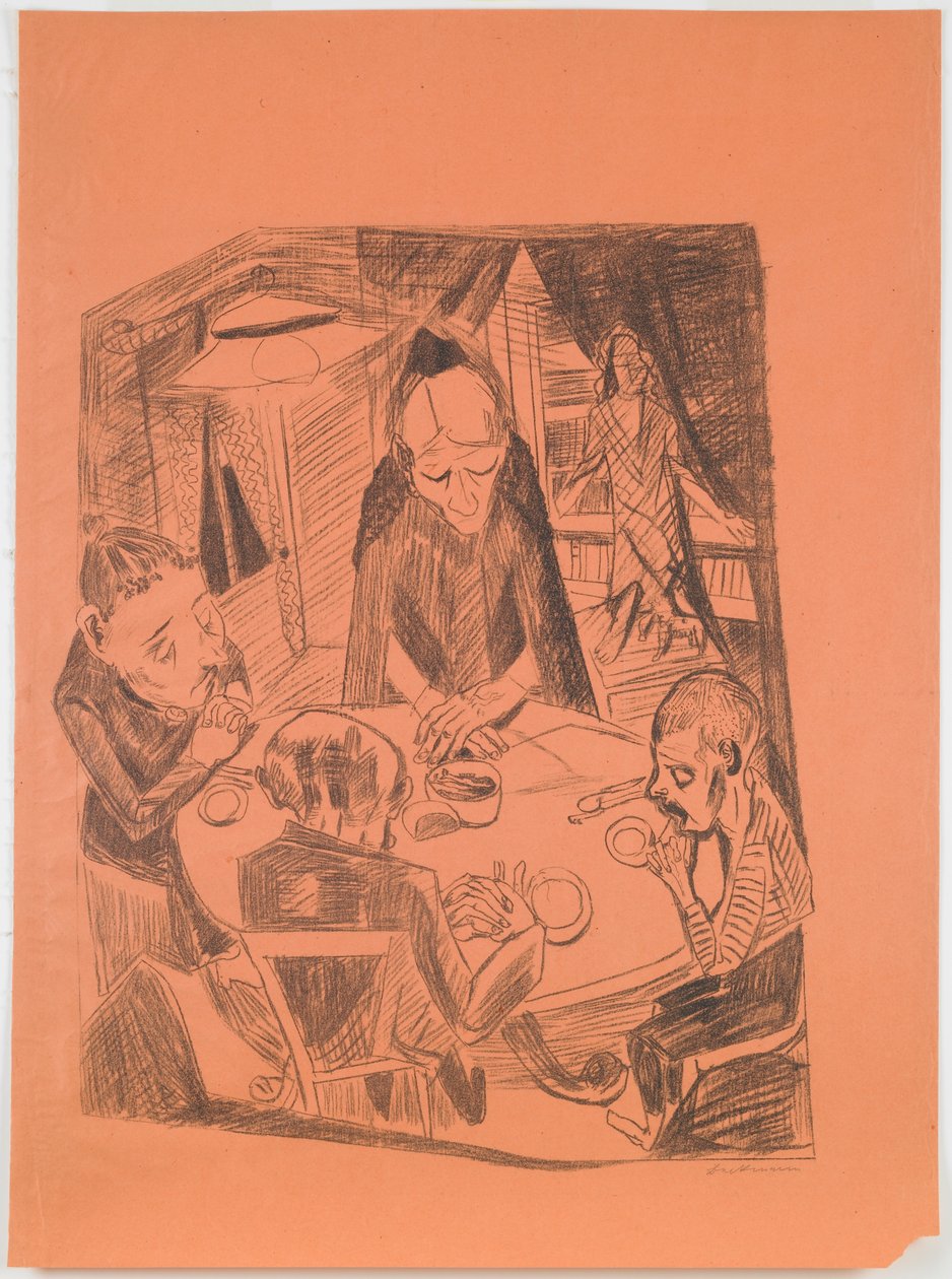 Hunger, Platte 5 aus dem Portfolio „Hölle“ av Max Beckmann