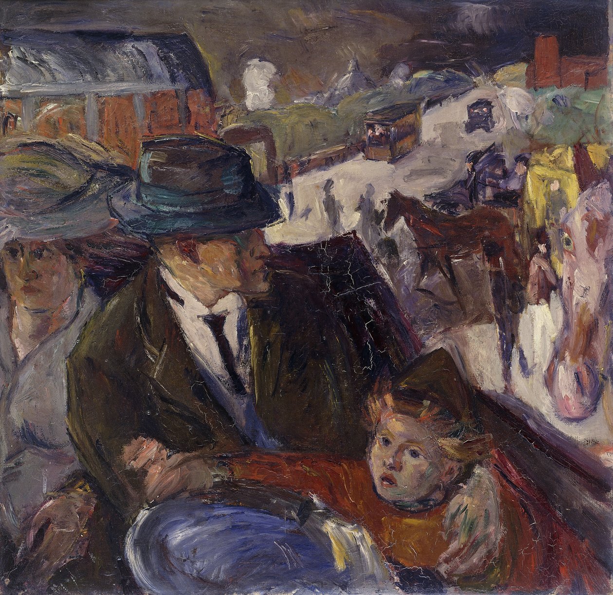 I bilen; Jeg er Auto av Max Beckmann