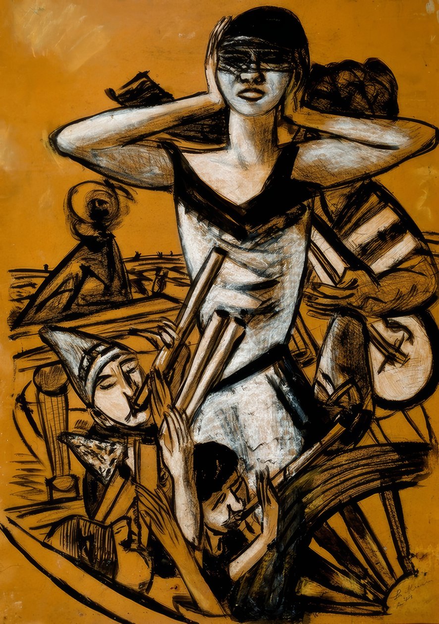Karneval i Napoli av Max Beckmann
