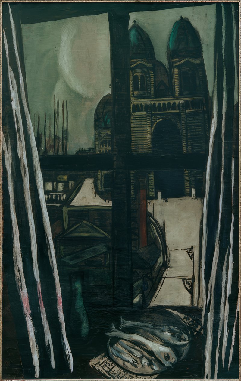 kirke i Marseille av Max Beckmann