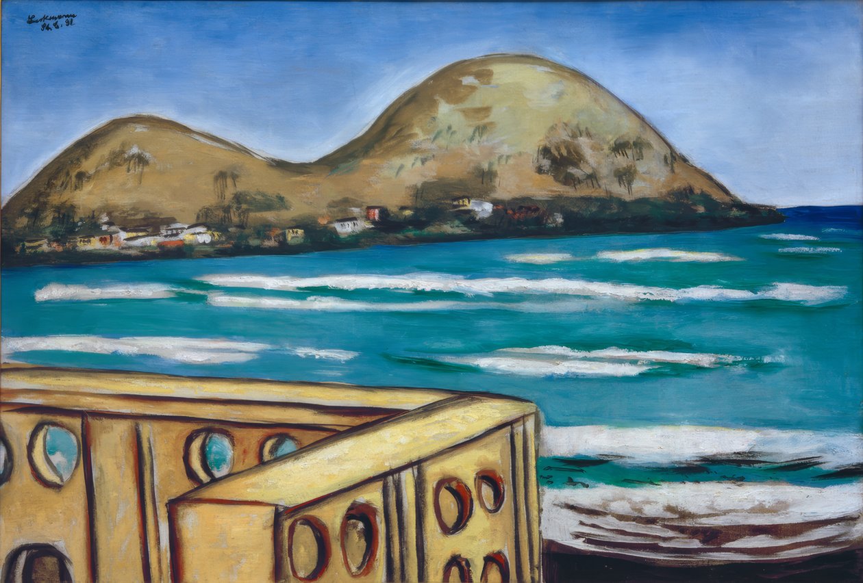 Landskap ved Saint-Cyr-sur-Mer av Max Beckmann