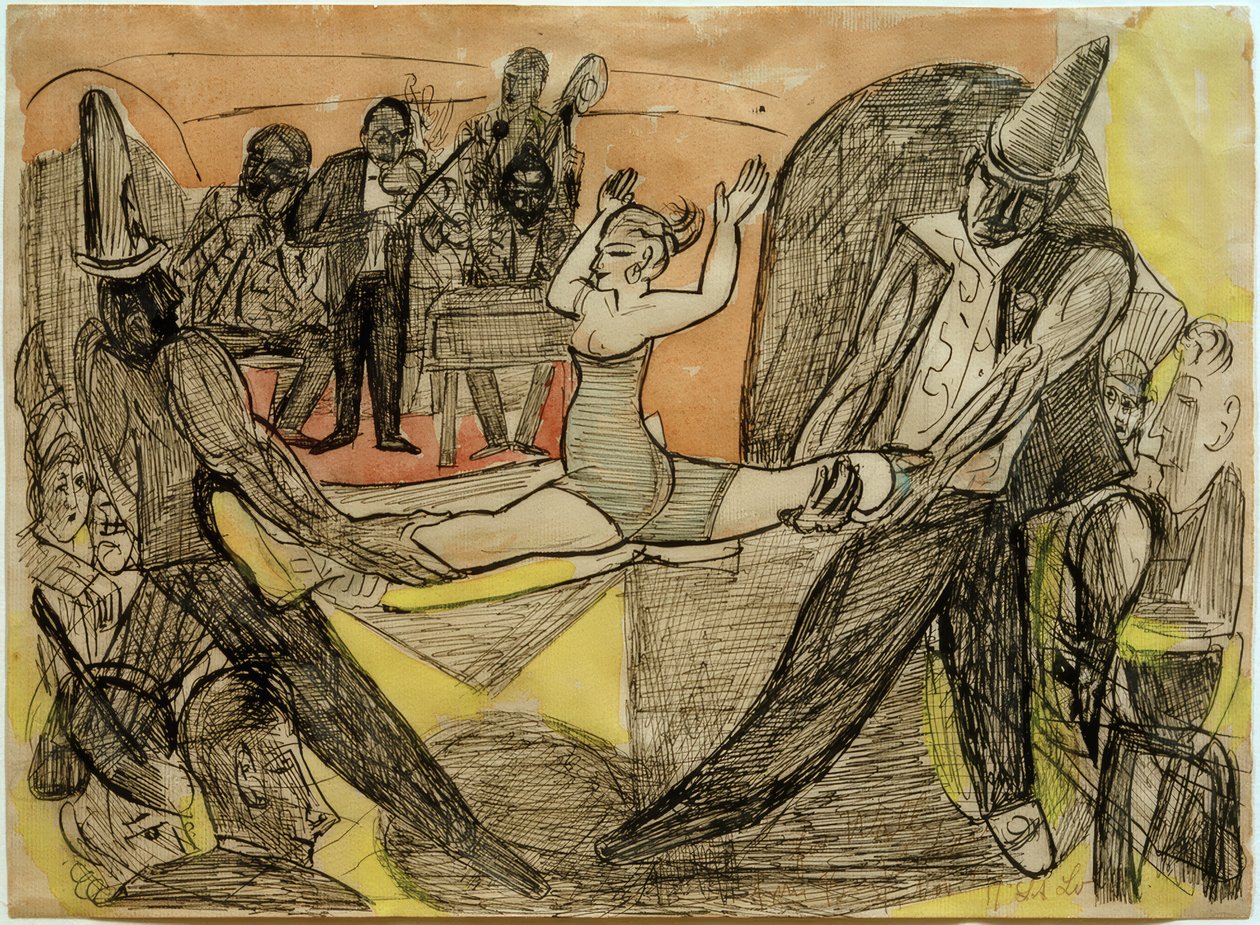 New York nattklubb av Max Beckmann