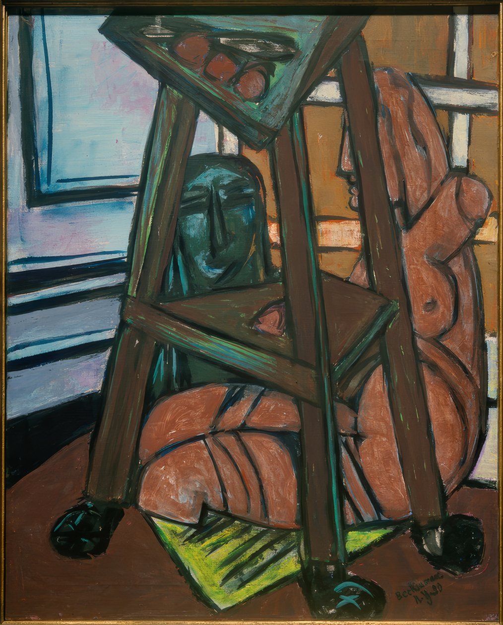 Plast studio (studio hjørne) av Max Beckmann
