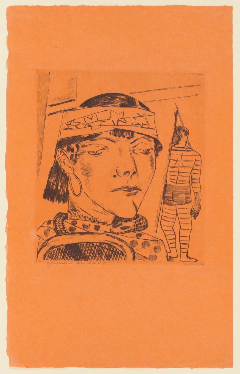 Tafel 10 der Serie: Jährlicher Jahrmarkt av Max Beckmann