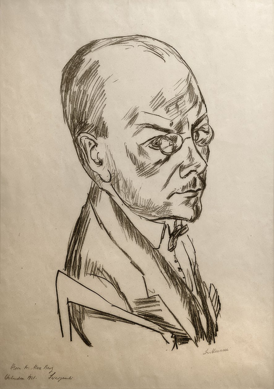 Portrett av Georg Swarzenski av Max Beckmann