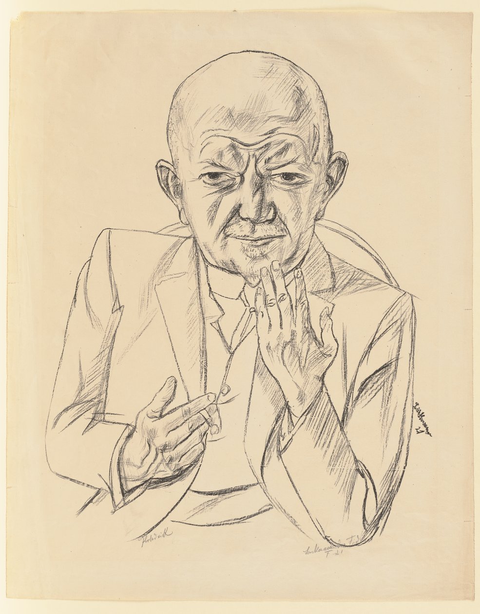 Portrett av dr. Weidner av Max Beckmann