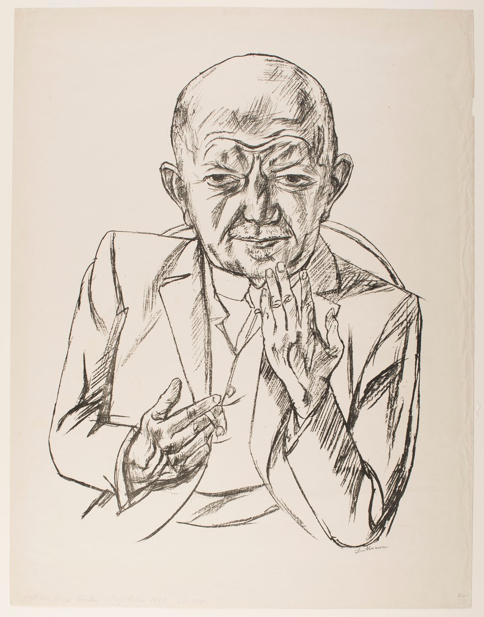 Portrett av dr. Weidner av Max Beckmann