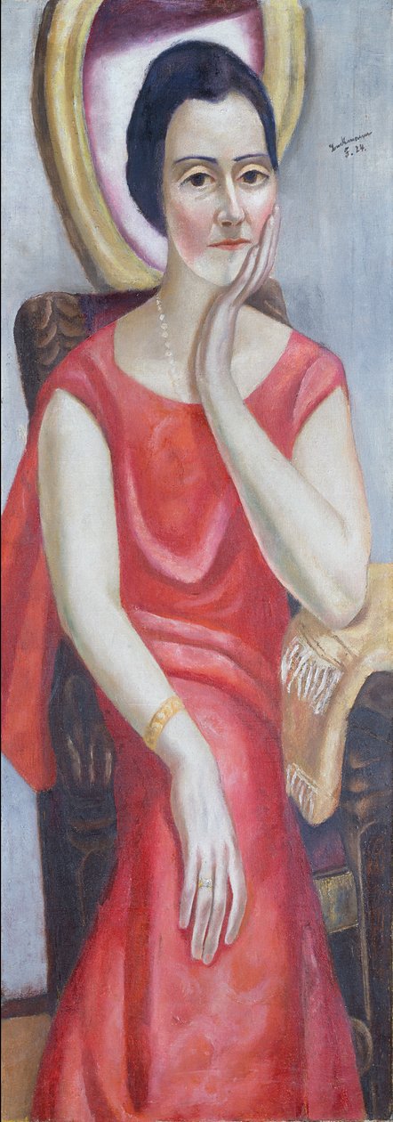 Portrett av Käthe von Porada av Max Beckmann
