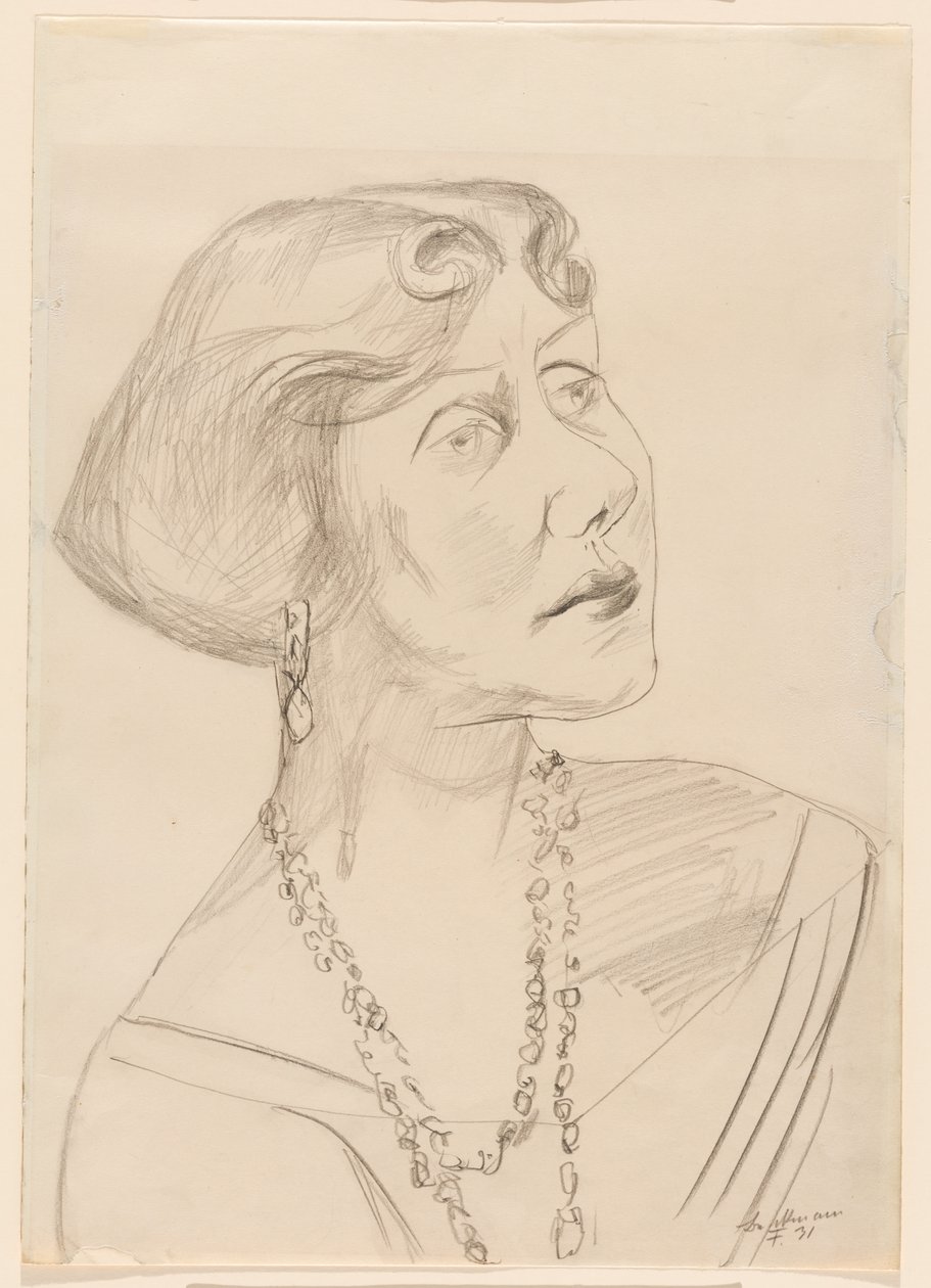 Portrett av Lilly von Schnitzler av Max Beckmann