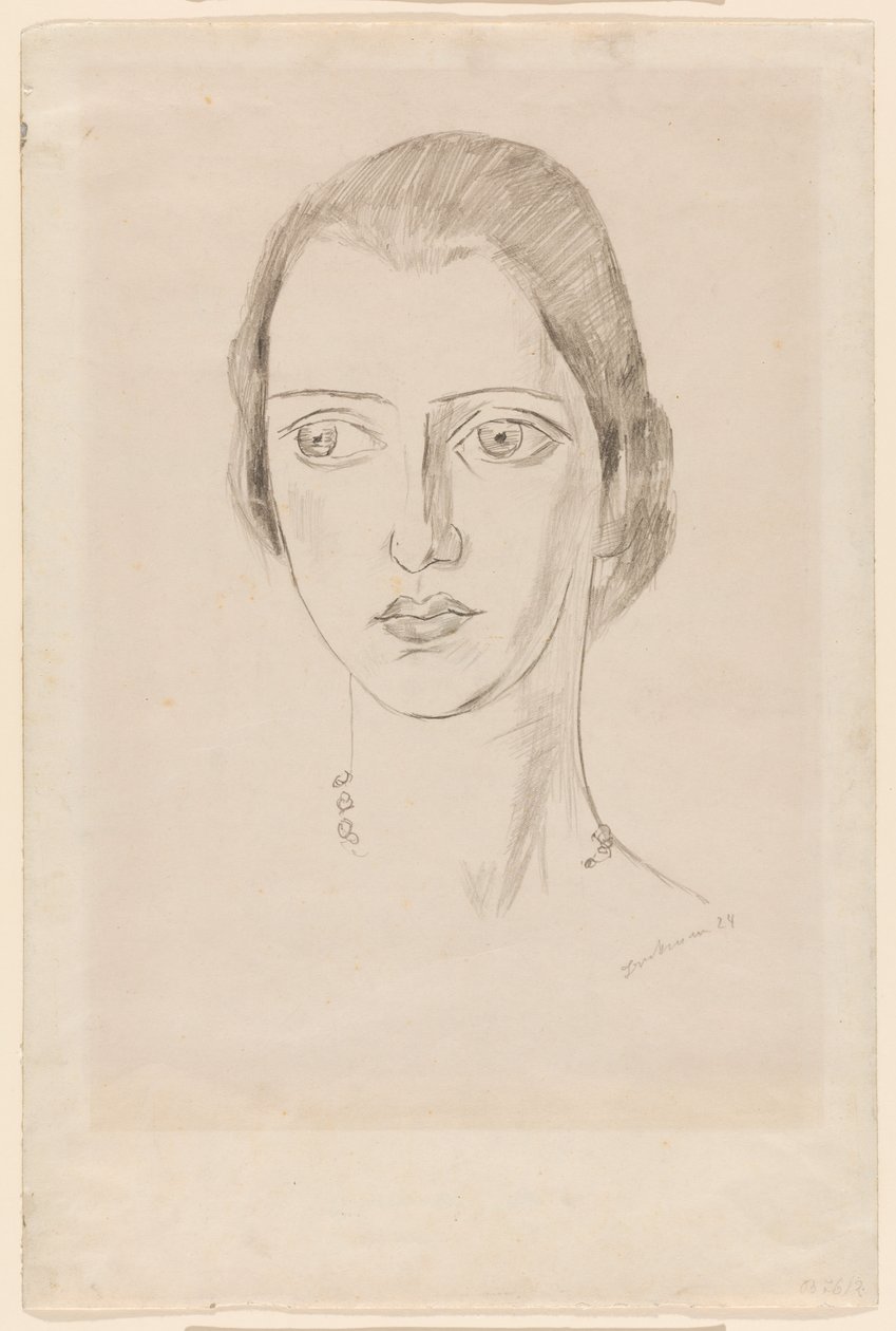 Portrett av Marie-Louise von Motesiczky av Max Beckmann