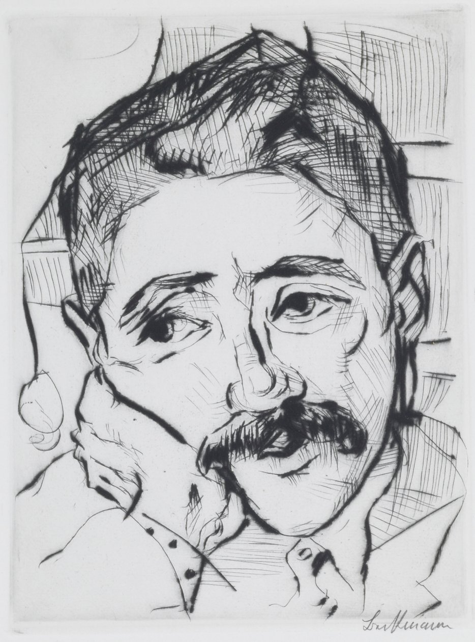 Portrett av Walter Carl av Max Beckmann