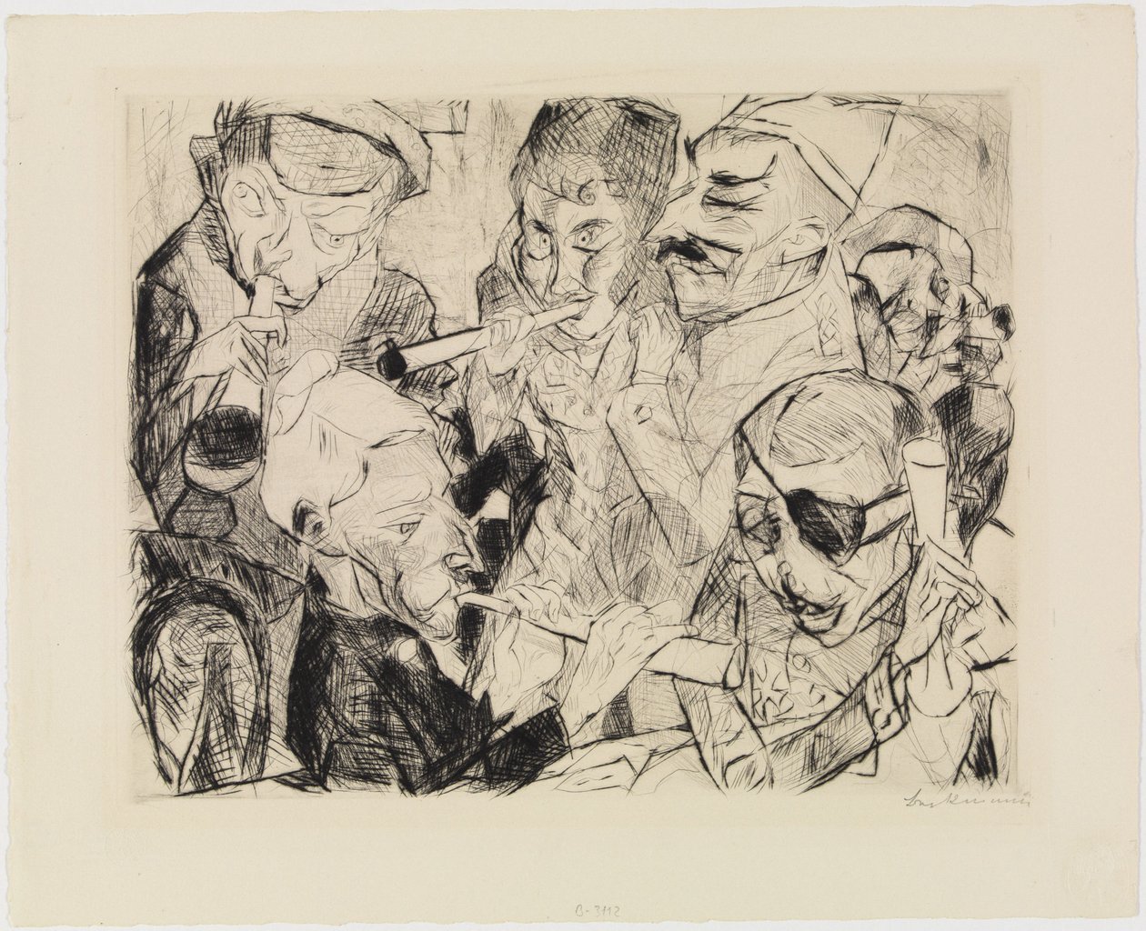 Godt nyttår 1917 av Max Beckmann