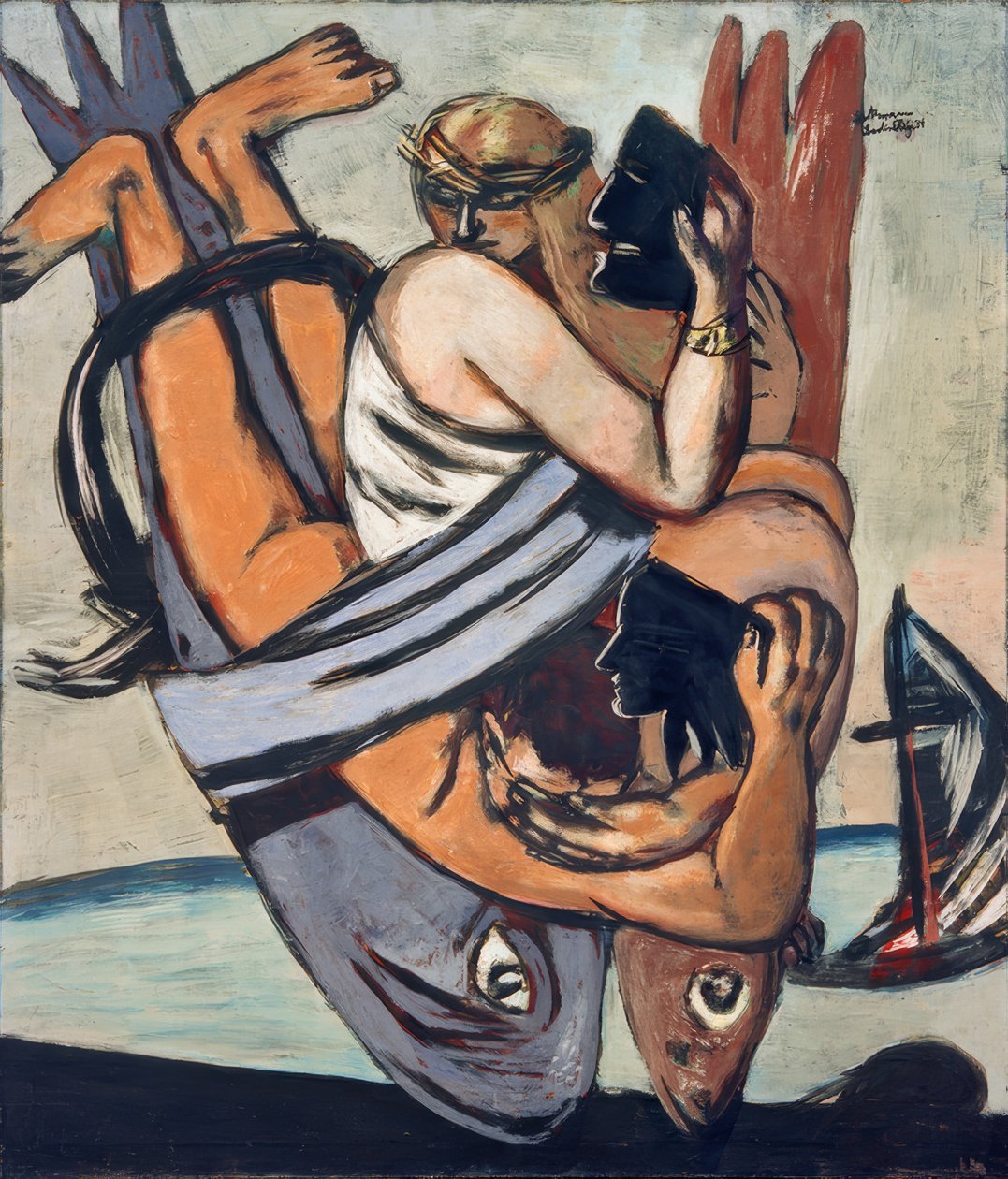 Reise på fisken av Max Beckmann
