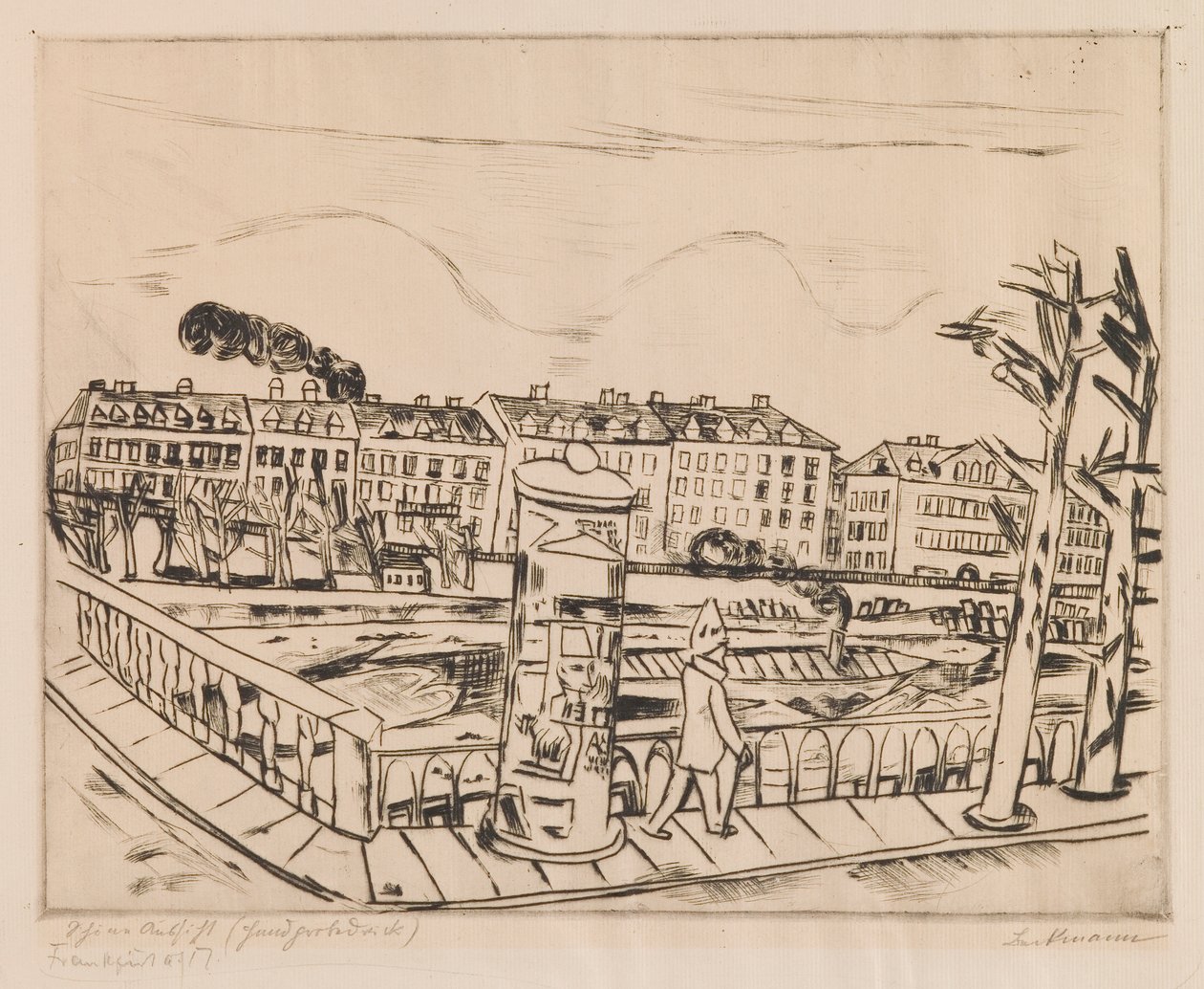 Vakker utsikt (vinterlandskap) av Max Beckmann