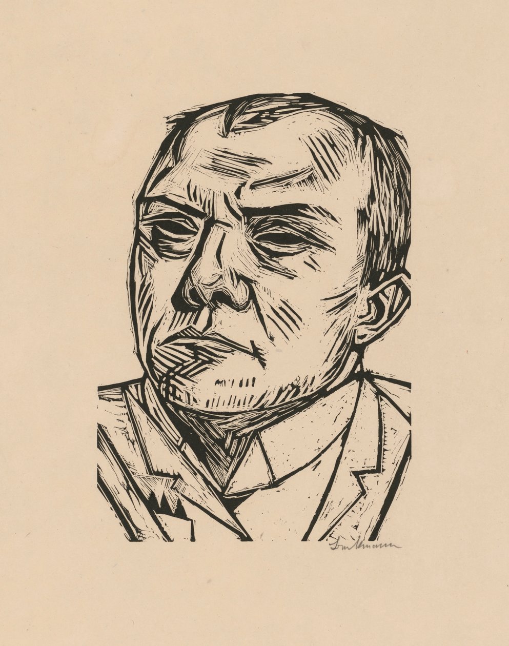 Selvportrett av Max Beckmann