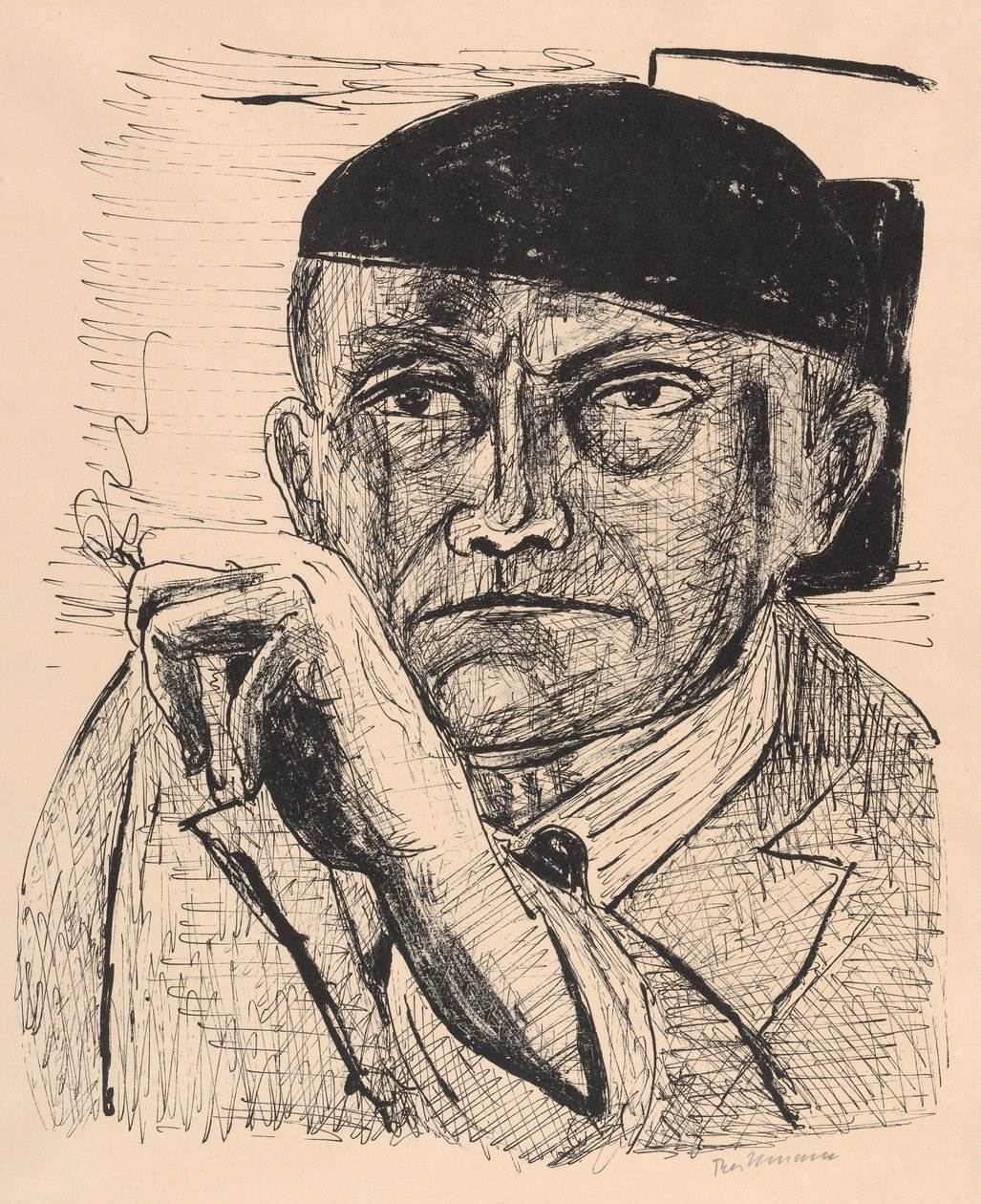 Selvportrett av Max Beckmann