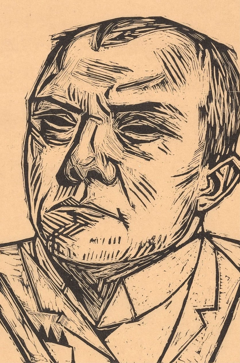 Selbstbildnis av Max Beckmann
