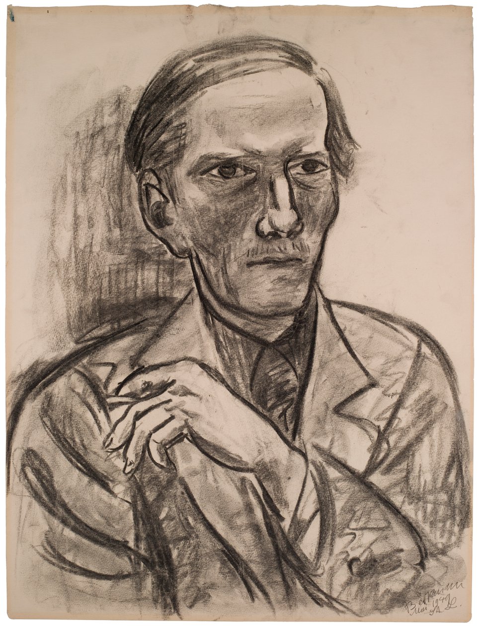 Skisse til «Portrett av Fred Conway» av Max Beckmann