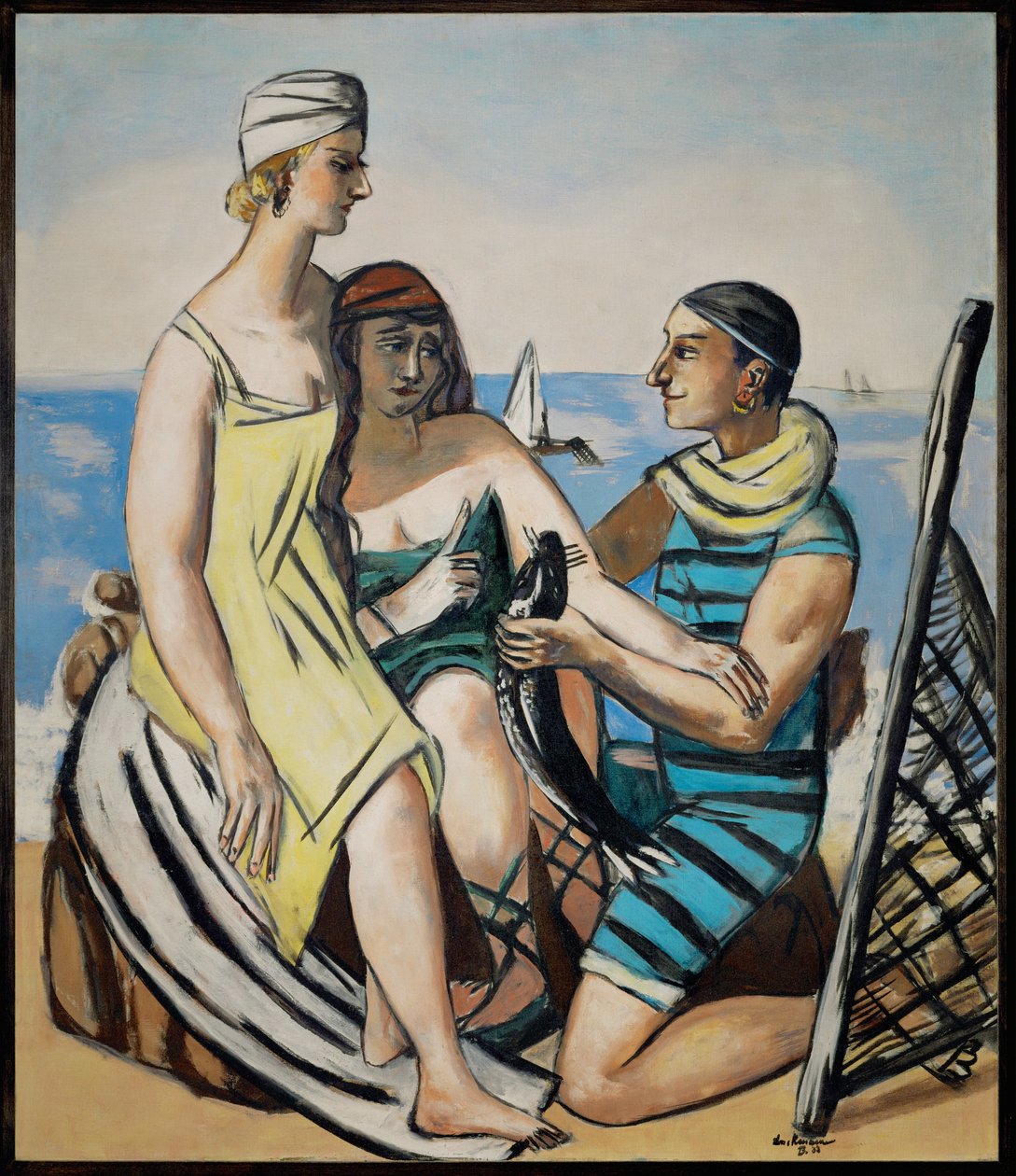 Liten fisk (maleri på lerret) av Max Beckmann