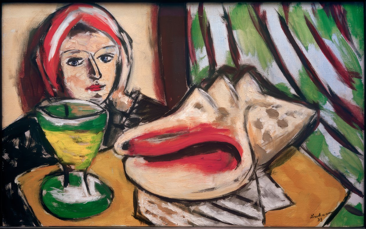 Stilleben med et stort skjell av Max Beckmann