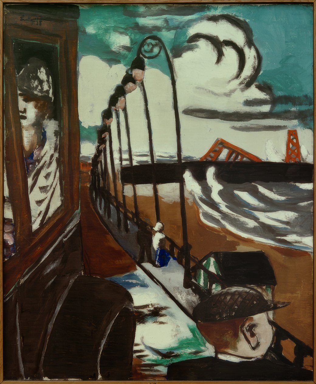 Strandpromenaden i Scheveningen av Max Beckmann